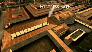 Animation of ancient Roman Fort in Caerleon Wales [upl. by Acirretal544]