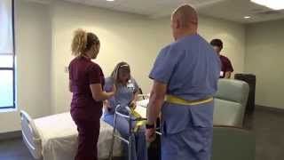 Physical Therapy Transfer Training  How To Transfer From Wheelchair To Bed [upl. by Adniles]