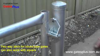 Gate Latch 2 way for round pipe and square [upl. by Lani859]