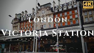 London Victoria Station Walk Through England 4K [upl. by Daffi]