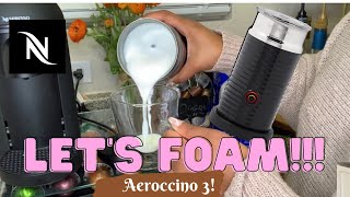 How To Foam Milk With Aeroccino 3 Make Coffee With Foam Tips amp Tricks  Easy Foamed Latte Recipe [upl. by Hachman766]